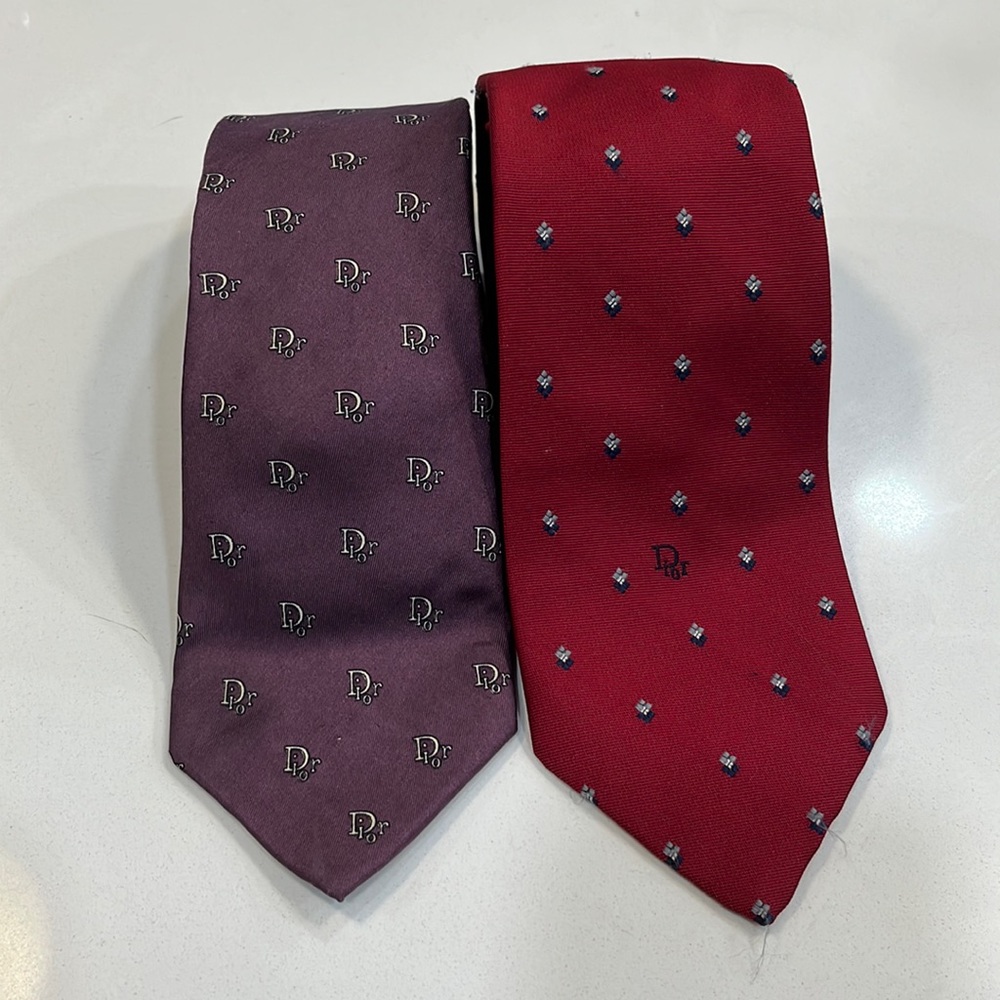 Men Dior Logo Ties